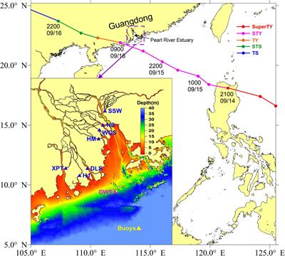 Effects of Wave–Current Interaction on Storm Surge in the Pearl River Estuary: A Case Study of Super Typhoon Mangkhut